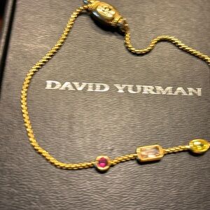 David Yurman gold plated gem bracelet
